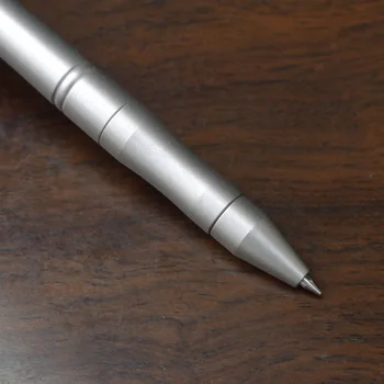 Manual 304# din Oțel Inoxidabil Solid Portable Apăsarea Semnătură de Pix Tactic Pen EDC Clip Pix cu Gel la Fel de Creativ Set Cadou