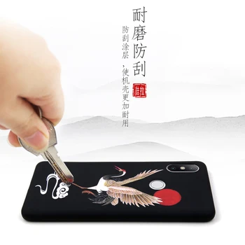 Mare Emboss Telefon caz Pentru xiaomi mi lite 10 mi10lite acoperi Kanagawa Valuri de Crap Macarale 3D Gigant de relief caz