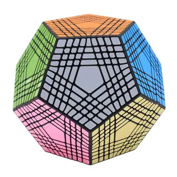 Mare Provocare Shengshou Petaminx Cub Negru 9x9 Magic Puzzle Twist 9x9x9 Cubo Magico Învățământ Profesional Copil Cuburi de Jucării