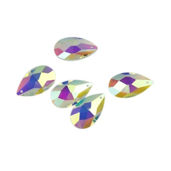 Margele de cristal 38mm Candelabru Prisme Colorate K9 Cristal Lacrimă Suncatchers Agățat de Candelabru Petrecere de Nunta de Decorare