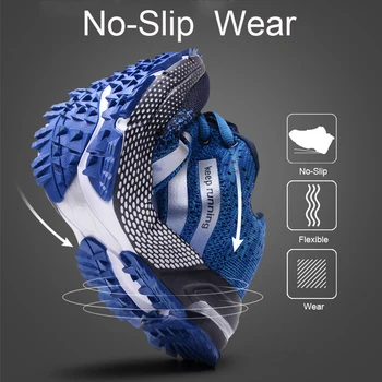 MARSON Barbati Pantofi Casual pentru Bărbați Adidași ochiurilor de Plasă Respirabil 2019 Noi Moda Adidași Confortabil anti-Alunecare Dimensiuni Mari, de sex Masculin Pantofi de Panza