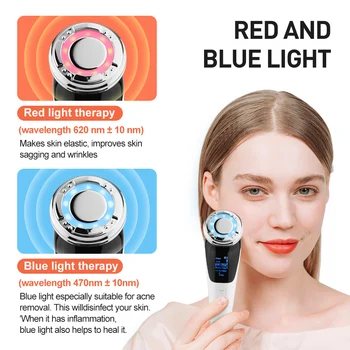 Masaj Facial EMS Micro Curent Fata de Frumusete Masaj Sonic Vibration Wrinkle Remover Cald Rece cu Ultrasunete Fața Dispozitiv de Ridicare