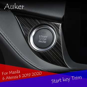 Masina Buton de Pornire a Motorului Oprire Cheie Decor Capacul Panoului Ornamental Autocolante Auto-styling Pentru Mazda 6 Atenza 6 2019 2020 Accesorii