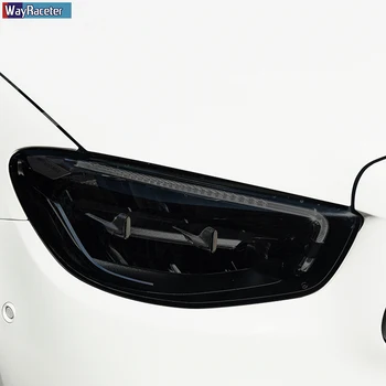 Masina Faruri Folie de Protecție Față de Lumină Negru Transparent TPU Autocolant Pentru Mercedes Benz E Class Facelift 2020 2021 Accesorii