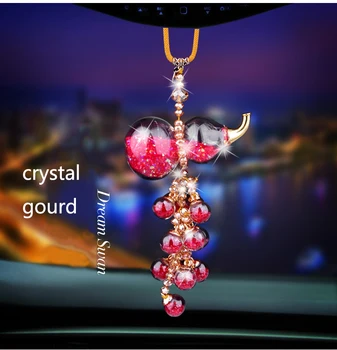 Masina Oglinda Retrovizoare Farmec Cristal Tărtăcuță Forma Agățat De Ornament Decor Stras Cristal De Diamant Tărtăcuță Forma Charm Pandantiv
