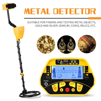 MD930 LCD Portabil Detector de Metale Instalare Ușoară Sensibilitate Ridicată pentru Detectarea Metalelor Instrument de Comori Subterane Metal Finder