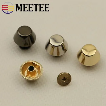 Meetee 10/20buc 13 mm 15 mm Diblu cu Șurub Saci Hardware Știfturi Decorative Butonul de Unghii Nit Catarame din Metal DIY Pielărie