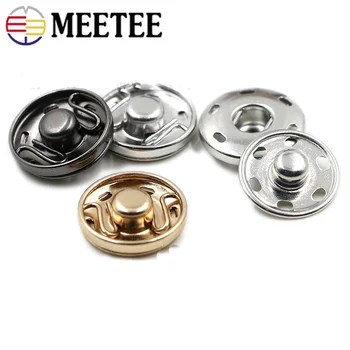 Meetee 100sets 8-30mm Metal Snap Butonul de Alamă Presa Stud de Fixare Cusut Butonul DIY Sacou Strat de Îmbrăcăminte Album Accesoriu C7-2