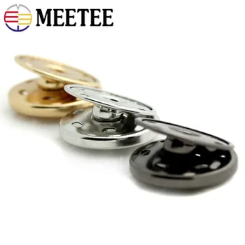 Meetee 100sets 8-30mm Metal Snap Butonul de Alamă Presa Stud de Fixare Cusut Butonul DIY Sacou Strat de Îmbrăcăminte Album Accesoriu C7-2