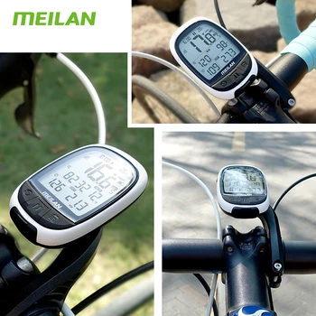 Meilan M2 Wireless Biciclete Vitezometru Bluetooth ANT+ GPS Calculator de Biciclete Biciclete Kilometrajul de Viteză Senzor de Cadență Monitor de Ritm Cardiac