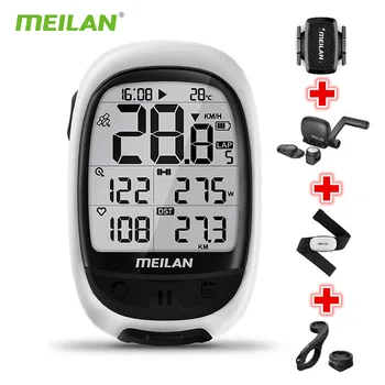 Meilan M2 Wireless Biciclete Vitezometru Bluetooth ANT+ GPS Calculator de Biciclete Biciclete Kilometrajul de Viteză Senzor de Cadență Monitor de Ritm Cardiac
