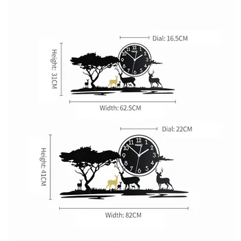 MEISD Brand de Ceasuri de Mare Calitate Acril Cameră Ceas Mare de Perete de Decorare Arta de a Trăi Cameră Horloge Tăcut Perete Pictura Transport Gratuit