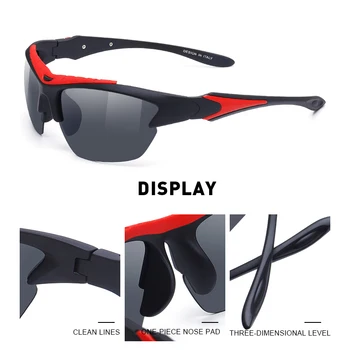 MERRYS DESIGN Bărbați Polarizat în aer liber ochelari de Soare Sport de sex Masculin Ochelari de protecție Ochelari Pentru Pescuit B i ciclu de Protecție UV400 S9025