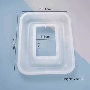 Meserii DIY Rășini Epoxidice Cristal Cadru Mucegai Decor de Turnare Mucegai Silicon