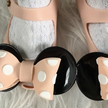 Mini Melissa Copii jeleu pantofi cu Buline Arc Sandale de vara Fete dot bowknot 2020 Printesa Confortabil Copilul plaja