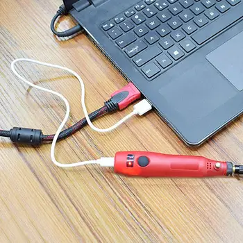 Mini Wireless Burghiu Electric Sculptură Pen Viteză Variabilă USB masina de Gaurit cu Acumulator Instrumente Rotative Kit Gravor Stilou pentru Slefuire Lustruire