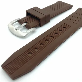 Mod de Deng - Femei Barbati Sport Ultra Moale Respirabil Silicon Cauciuc Watchband 20mm 22mm Implementa Pin Cataramă de Curea de Ceas Band - Y129