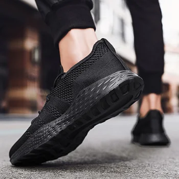 Moda Barbati Pantofi Casual Ușor Respirabil Bărbați Femei Neagră, Adidași De Culoare Albă Plasă De Înaltă Calitate Moale Jogging Tenis Mens Pantofi