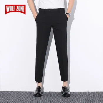 Moda Casual Drept Om Pantaloni Clasic De Afaceri Slim Fit Pantaloni Barbati 2020 Brand Nou De Înaltă Calitate Full Lungime Pantaloni