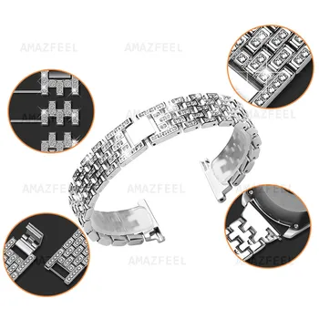 Moda Diamond de Metal Curea Pentru Ceas Huawei GT 2 42mm ceasul Accesorii din oțel inoxidabil curea Pentru Onoare Ceas Magic 2 42mm