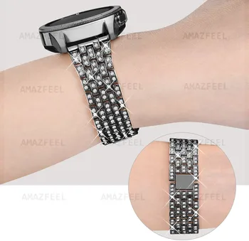 Moda Diamond de Metal Curea Pentru Ceas Huawei GT 2 42mm ceasul Accesorii din oțel inoxidabil curea Pentru Onoare Ceas Magic 2 42mm
