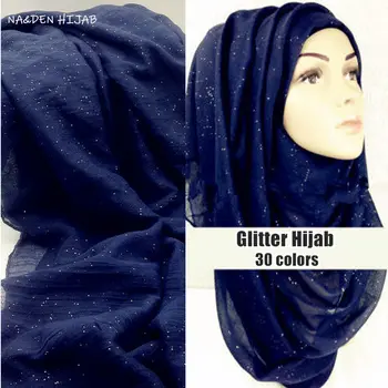 Moda Simplu Sclipici Hijab Maxi Stralucire Șaluri Femei Spumant Eșarfe musulman cap eșarfă de dimensiuni mari șal moale împachetări fierbinte de vânzare