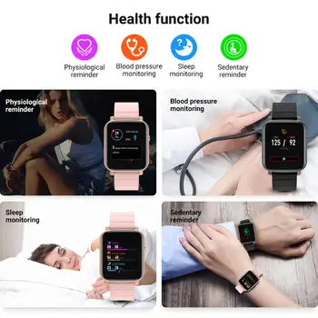Moda Smartwatch 2020 IP68 Impermeabil Ceas Inteligent Bărbați Femei gandlEy F1Steel Trupa Heart Rate Monitor de Presiune sanguina Ceas