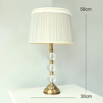 Modelul Pânză Lampa de Birou LED Masă Lampă Pentru Camera de zi Dormitor Patul de Cristal Lampă de Masă