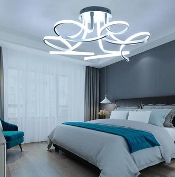 Moderne, Acrilice Led Lumini Plafon Art LED Plafon Candelabru cu APLICAȚIA de la distanță Pentru Camera de zi Dormitor Decor Acasă lampadario