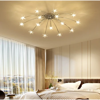 Moderne, creative, steaua candelabru de iluminat pandantiv cu LED-uri de lumină Pentru camera de zi Hol camera Copiilor Mansardă Dormitor Decor acasă