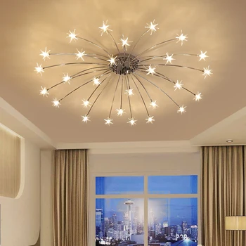 Moderne, creative, steaua candelabru de iluminat pandantiv cu LED-uri de lumină Pentru camera de zi Hol camera Copiilor Mansardă Dormitor Decor acasă