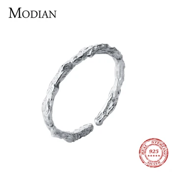 Modian 2019 Nouă de Argint Vintage model de Copac Reglabil pe Deget Inelul Argint 925 Farmec Inele Pentru Femei Bijuterii coreeană