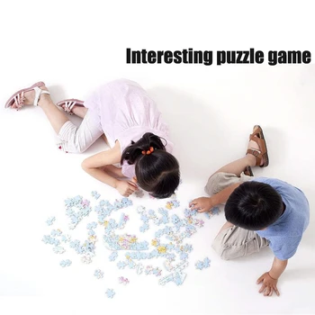 MOMEMO Oraș Casă de Lemn Jigsaw Puzzle 1000 Piese pictate manual 500 1000 1500 Piese Puzzle Adulti Puzzle Jucarii Jocuri pentru Copii