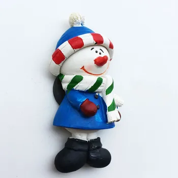 Mos craciun Decor de Desene animate Magnetic Frigider Crăciun om de Zăpadă 3d Rășină Decorative, Magneti de Frigider, Cadouri pentru Copii