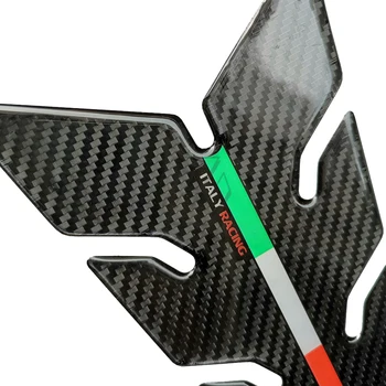 Motociclete 3D Tank Pad Protector Italia Curse Mici Tankpad Decalcomanii de Carbon-look