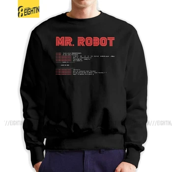 Mr Robot Programare Programator Producător Cod de Om Jachete Hip-hop Bumbac Echipajul Gât Pulover Imprimat Hanorace de sex Masculin