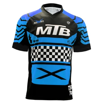 MTB brand Personalizat haine de vara tricouri alpin jersey bărbați ciclism jersey de Pe drum lung cu motocicleta Verde cu maneci Scurte T-shirt