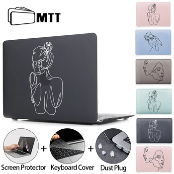 MTT 2020 Cristal/Mat Caz Pentru Macbook Air Pro 11 12 13 15 16 inch Cu Touch ID Estetice Caz Laptop Maneca a2289 a2251 A2337