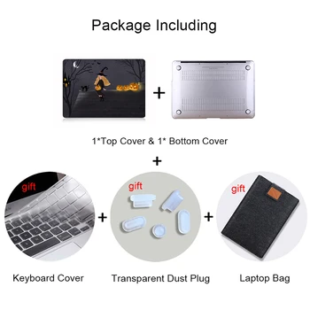 MTT Caz Pentru Macbook Air Pro 11 12 13 15 16 inch Touch Bar Geanta de Laptop Sleeve pentru macbook air 13 Funda coque + NE Capac Tastatură