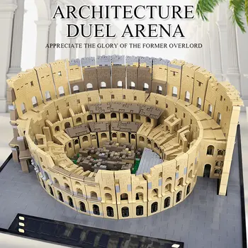 MUCEGAI REGELE MOC Streetview Arhitectura Colosseums model seturi de Blocuri Asambla Cărămizi Copii de BRICOLAJ, Jucarii Cadouri de Craciun