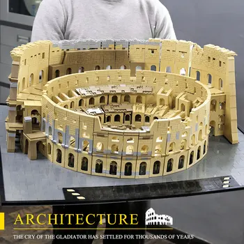MUCEGAI REGELE MOC Streetview Arhitectura Colosseums model seturi de Blocuri Asambla Cărămizi Copii de BRICOLAJ, Jucarii Cadouri de Craciun