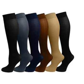 Multi - culoare presiunea varice picior de compresie ciorapi de relief dureri de genunchi șosete sport suport întinde respirabil fotbal șosete