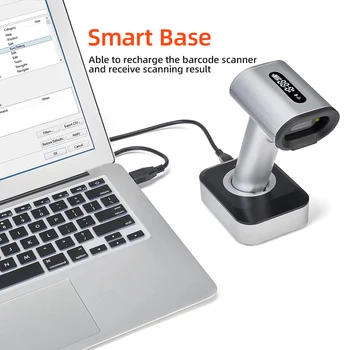 MUNBYN Vânzare Clearance-ul Handheld Scanner 2D COMS Scanner de coduri de Bare Cititor de Cod de Bare fără Fir Bluetooth USB Funcționează Cu Mac Windows
