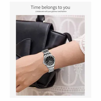 NAKZEN de Lux din Cuarț Pentru Femei din Oțel Inoxidabil Ceas de mână Ceas de Lux Viața Impermeabil Cadouri Pentru Womenes Relojes De Mujer