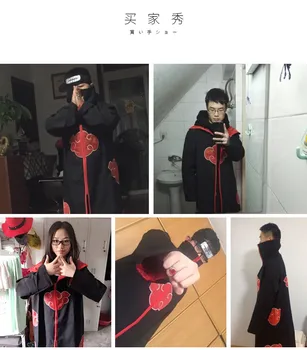 Naruto Costum Pelerina Akatsuki Cosplay Sasuke Uchiha Cape Cosplay Itachi Îmbrăcăminte Cosplay costum S-XXL