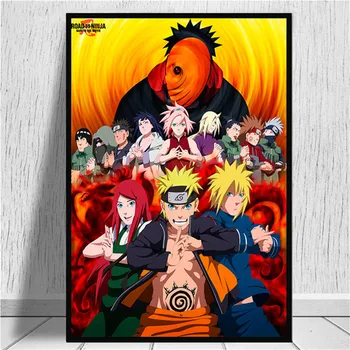 Naruto Uzumaki Uchiha Sasuke Clasic Printuri Panza Bar Poster Retro Poster Pictura Decorativa