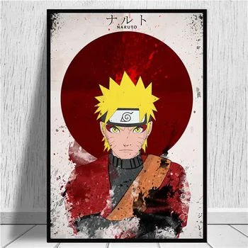 Naruto Uzumaki Uchiha Sasuke Clasic Printuri Panza Bar Poster Retro Poster Pictura Decorativa