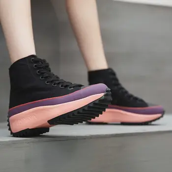 Natascha Ins Fierbinte de Vânzare Mare Sus Pantofi de Panza pentru Femei Sneakers Platforma 2020 primavara/Toamna Casual Femei Indesata Adidas