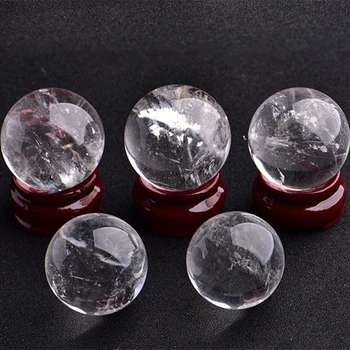 Natural glob de Cristal Magic Minerale Sfera de Colectare Bijuterie Biroul de Acasă Decorare 3 la 20 cm de Clar poloneză Meserii