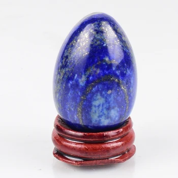 Natural Lapis Lazuli Yoni Ou set Neinstruit Minerale Masaj cu pietre Bile Kegel Exercițiu Instrument de Muschi Pelvieni Vagin Sănătate